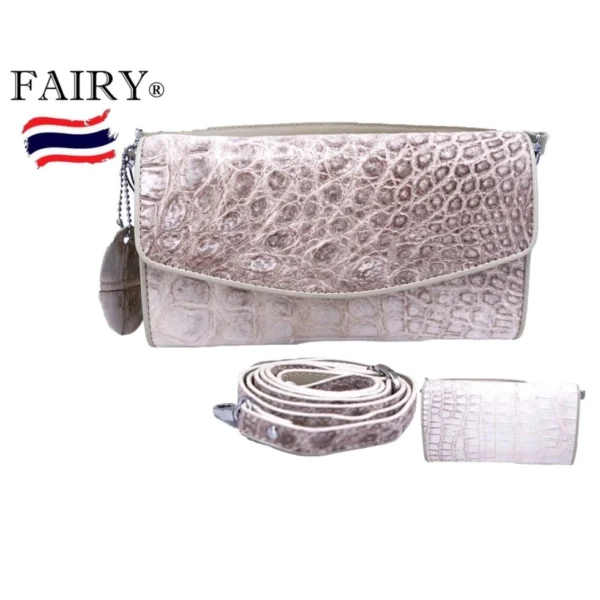 Сумка женская из натуральной Крокодиловой кожи Fairy Genuine Leather Product Model CR006, Таиланд