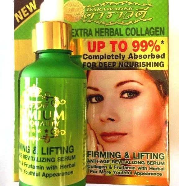 Сыворотка для подтяжки и упругости кожи лица с Коллагеном Darawadde Extra Herbal Collagen Firming, Таиланд