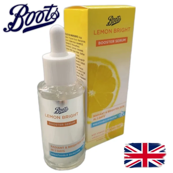 Сыворотка для сияния кожи Boots Lemon Bright Booster Serum – витамин C + ниацинамид