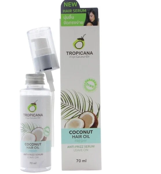 Сыворотка для волос Tropicana Coconut Hair Oil Anti-Frizz Serum, 70 мл. в ассортименте, Таиланд FRESHY