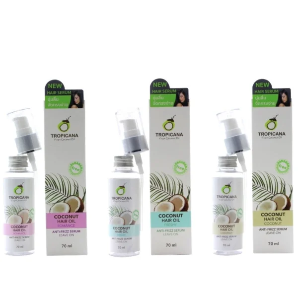 Сыворотка для волос Tropicana Coconut Hair Oil Anti-Frizz Serum, 70 мл. в ассортименте, Таиланд