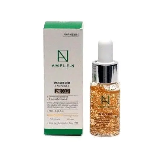 Сыворотка с Биозолотом для контура лица Coreana Lab Ample:N 24K Gold Shot Ampoule, Корея