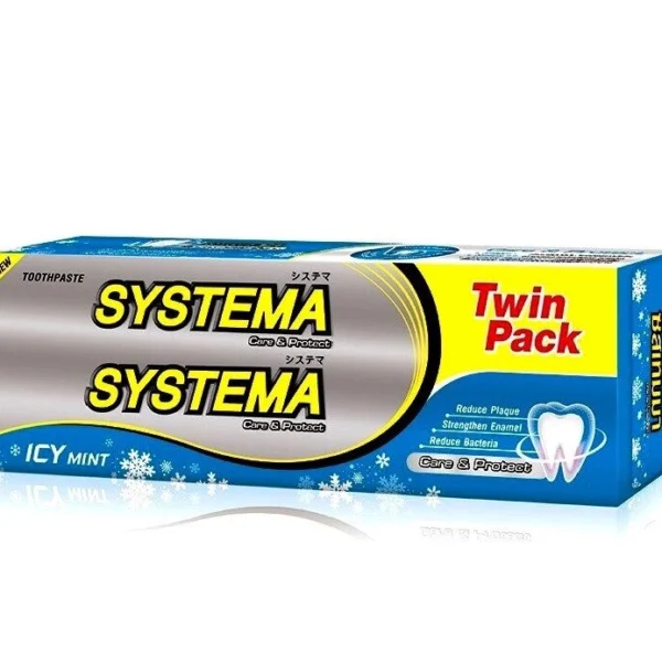 Тайская зубная паста Systema Icy Mint, 2 шт.  160 гр. Таиланд