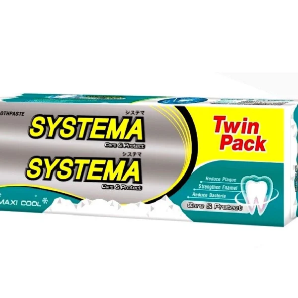 Тайская зубная паста Systema Maxi Cool, 2 шт.  160 гр. Таиланд