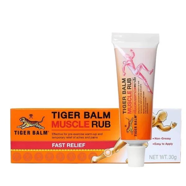 Тайский бальзам Тигровый для быстрого снятия мышечной боли Tiger Balm Muscle Rub, 30 гр. Таиланд