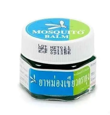 Тайский бальзам травяной от укусов насекомых Yanhee Green Balm Mosquito Brand, 13 гр., Таиланд