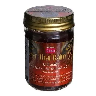 Тайский тигровый бальзам красный Banna Thai Tiger Balm, 50 мл., Таиланд