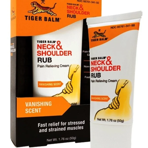 Тайский Тигровый обезболивающий крем для шеи и плеч Tiger Balm Neck  Shoulder Rub Boost, 50 мл., Таиланд