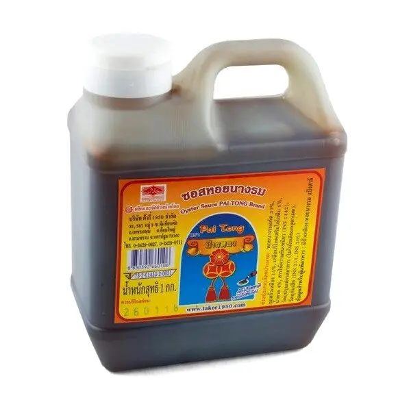 Тайский Устричный Соус, Oyster Sauce Pai Tong Brand, 1000 мл., Таиланд