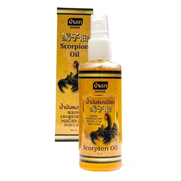 Тайское массажное масло на основе Яда Скорпиона Banna Scorpion Oil, 85 мл., Таиланд