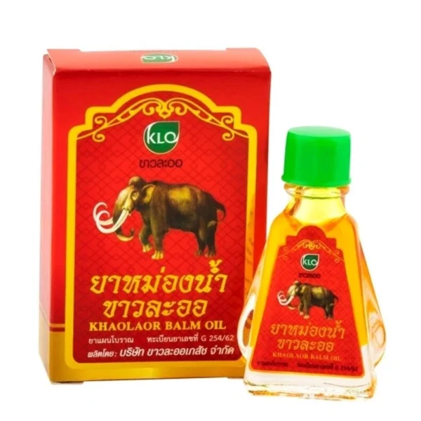 Тайское травяное масло от заложенности носа Khaolaor Balm Oil 3 мл., Таиланд