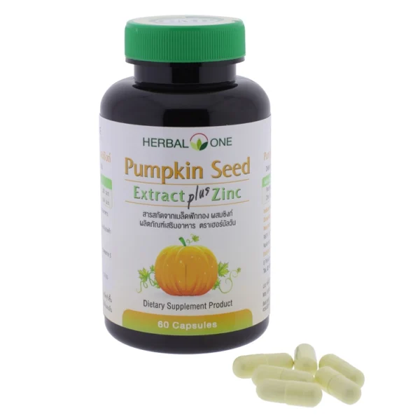 Cемена тыквы с цинком Herbal One 60 кап