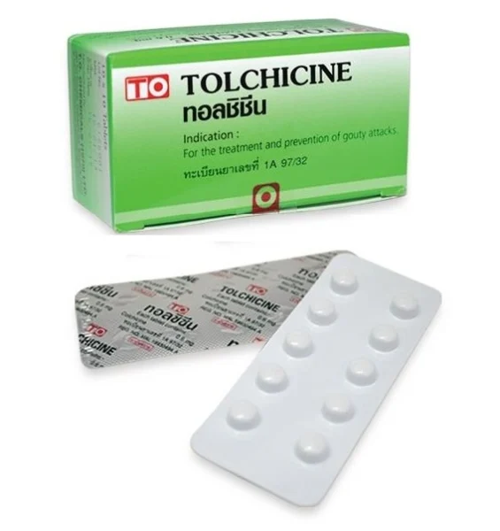 Колхицин для лечения подагры и отложения солей Tolchicine 100 капсул
