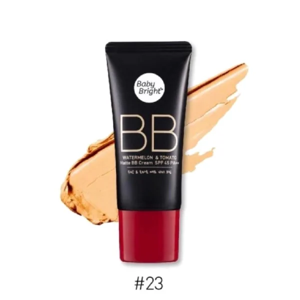Тональный матирующий крем BB Арбуз и Томат Baby Bright Watermelon & Tomato Matte BB Cream, тон 23, Корея