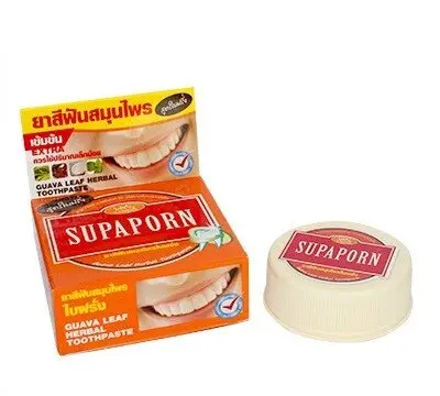 Травяная зубная паста Supaporn с листьями гуавы, Таиланд , 25 гр