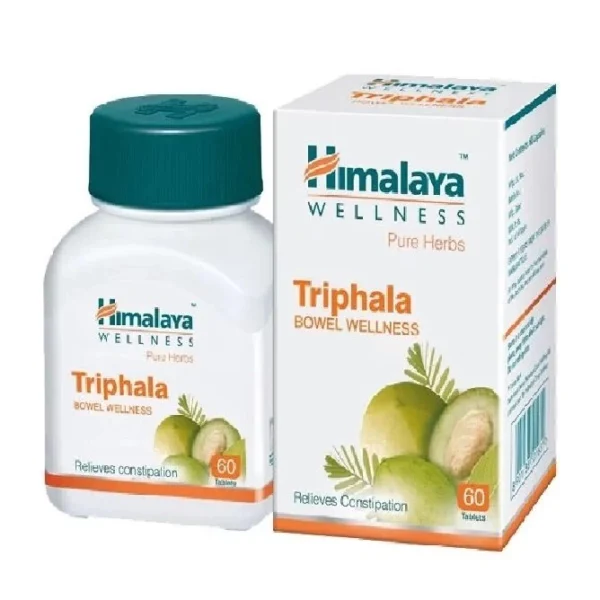 Трифала  капсулы-детокс  Himalaya Triphala Bowel Wellness, 60 капсул, Индия