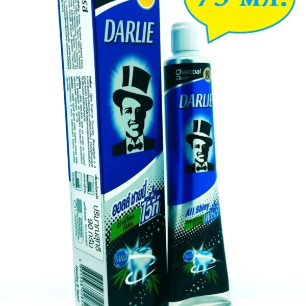 Угольная зубная паста Darlie Toothpaste All Shiny White Charcoal Clean, 75 гр. Таиланд