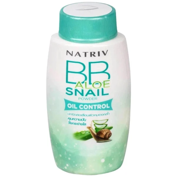 Улиточная пудра для жирной кожи лица Natriv BB Aloe Snail Powder Oil Control, 40 гр. Таиланд