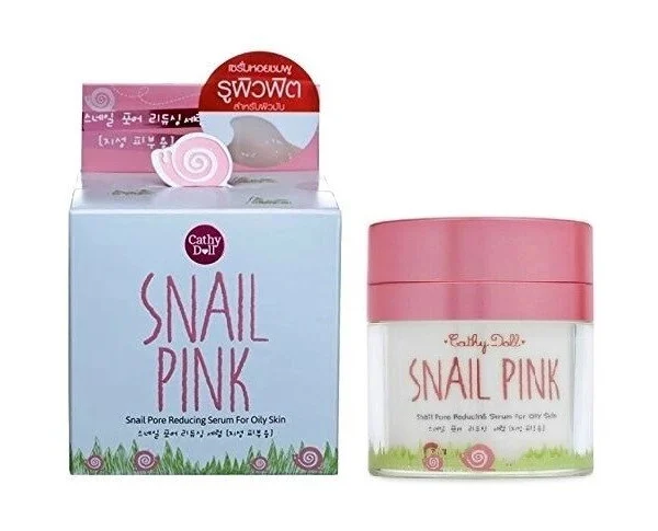 Улиточный крем-сыворотка для контроля жирности и минимизации пор Cathy Doll Snail Pink, 50 мл., Таиланд