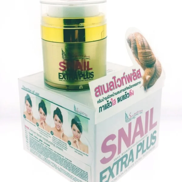Увлажняющий Крем для Лица с Экстрактом Улитки 30 г, Таиланд / Snail Extra Plus Cream 30 g