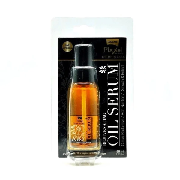 Восстанавливающая масло-сыворотка для волос Lolane Optimum Care Pixxel Rejuvenating Oil Serum, 55 мл. Таиланд