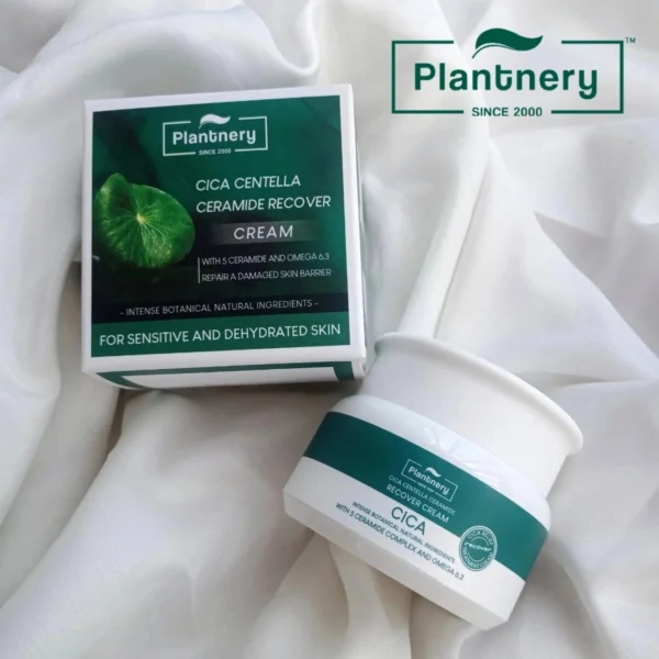 Восстанавливающий крем с экстрактом Центеллы Plantnery Cica Centella Ceramide Recover Cream, 50 гр. Таиланд