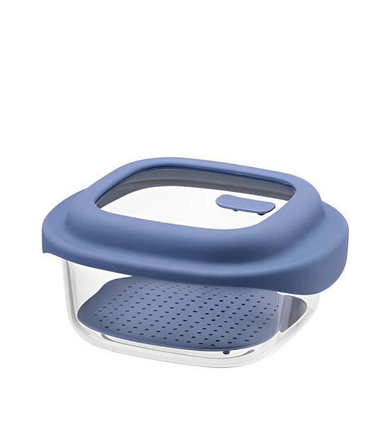 LOCKNLOCK Glass Food Container Simple Cook 1.5 L. Navy Оригинал