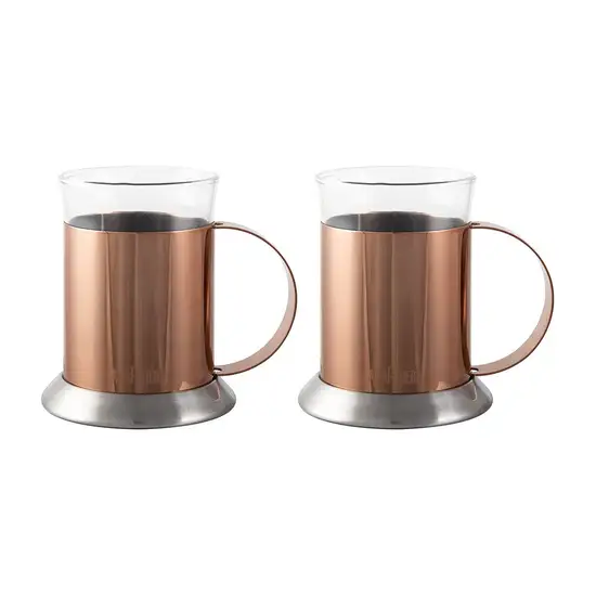 LA CAFETIERE Edited Cups Glass/Copper model.5187808 (2/pack), Cooper Оригинал