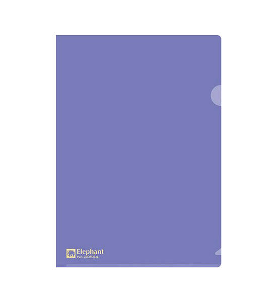 ELEPHANT Plastic Folder A4 Purple (12/Pack) Оригинал