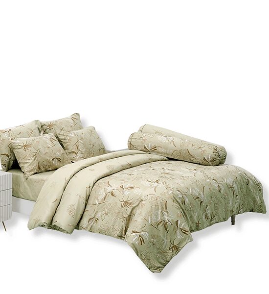 TULIP TULIP DELIGHT Fitted Sheet Set With Comforter 5 ft 6 pcs (Queen Size) DL105 Оригинал