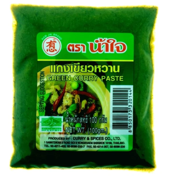 Зеленая Карри Паста / Nam Jai Green Curry Paste, 100 гр., Таиланд