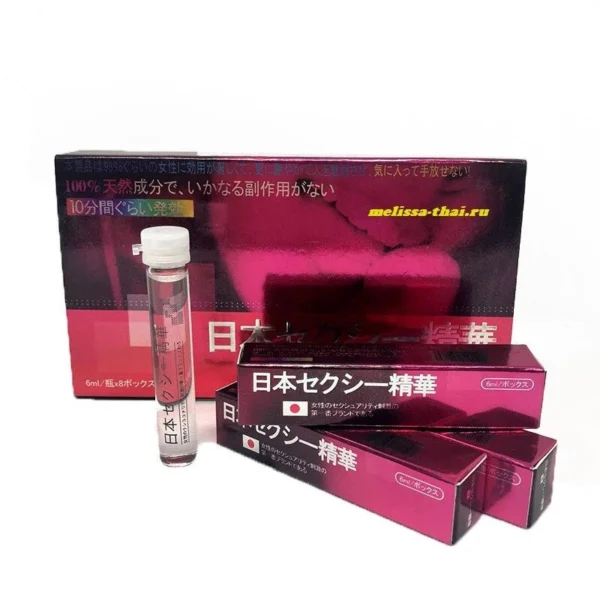 Женские возбуждающие капли для Женщин Japan Essence Women Aphrodisiac Enhancer Drink, 8 шт  6 мл. Япония
