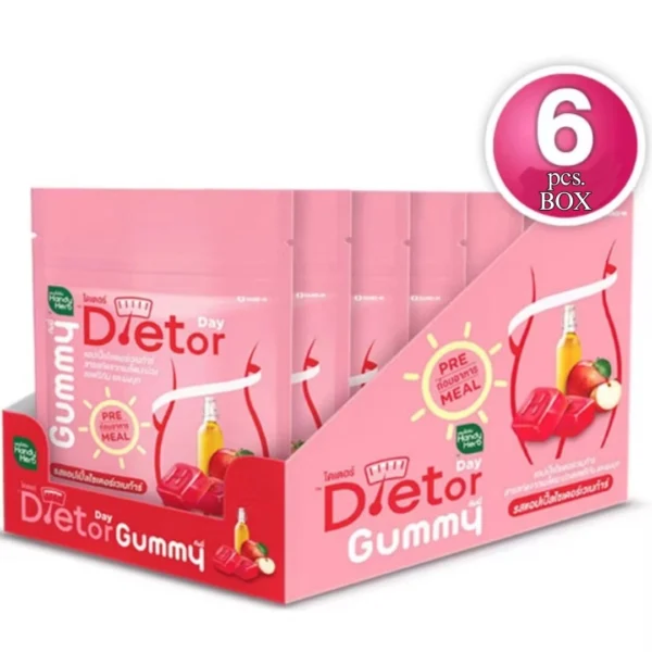 Жевательные пастилки для стройности и снижения веса – Dietor Day от Handy Herb, (коробка 6 саше)