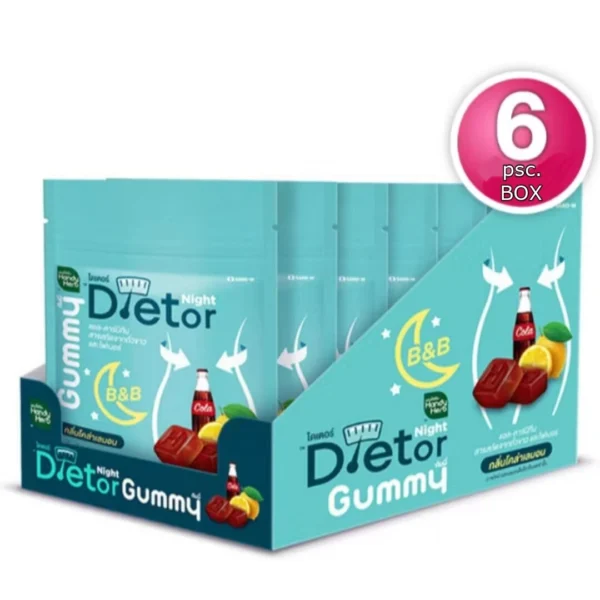 Жевательные пастилки для стройности и снижения веса – Dietor Night от Handy Herb, (коробка 6 саше)
