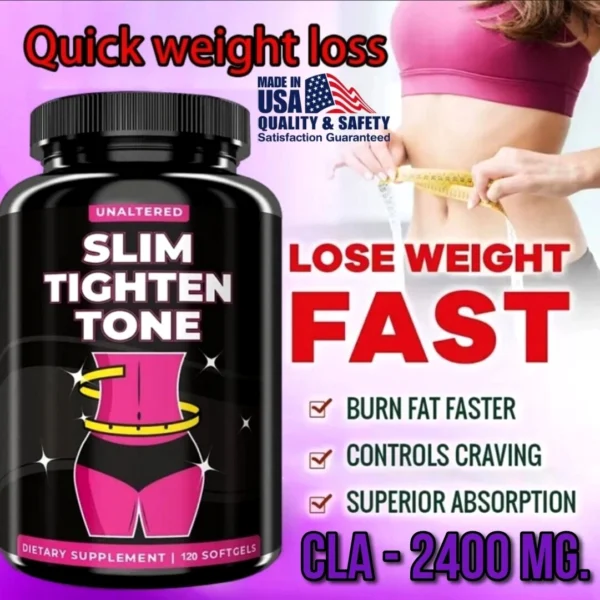 Жиросжигатель CLA Конъюгированная Линолевая кислота Unaltered Slim Tighten Tone. США