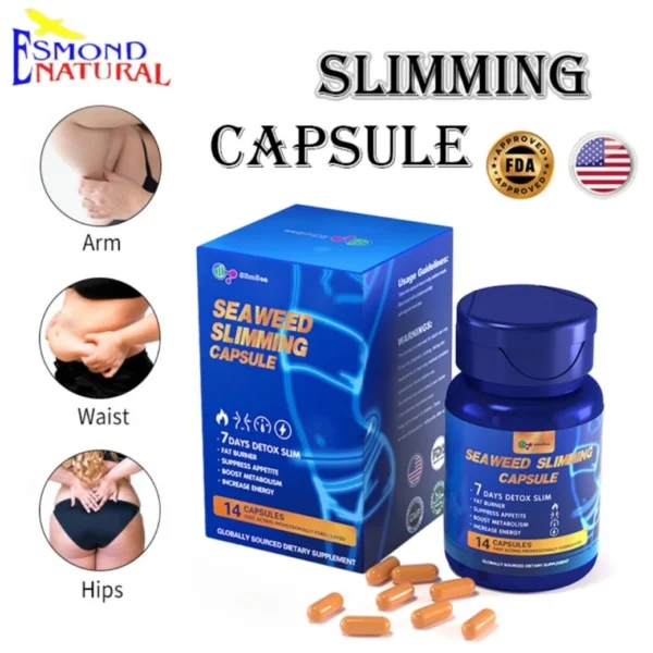 Жиросжигатель для похудения и снижения аппетита Seaweed Slimming Capsule Esmond Natural
