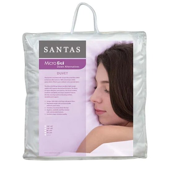 SANTAS Duvet Micro Gel Twin SACIMG05WHT White Оригинал