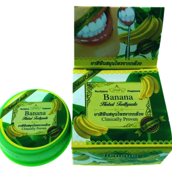 Зубная паста Рочана Банан 30 г / Rochjana Banana Herbal Toothpaste 30 g., Таиланд