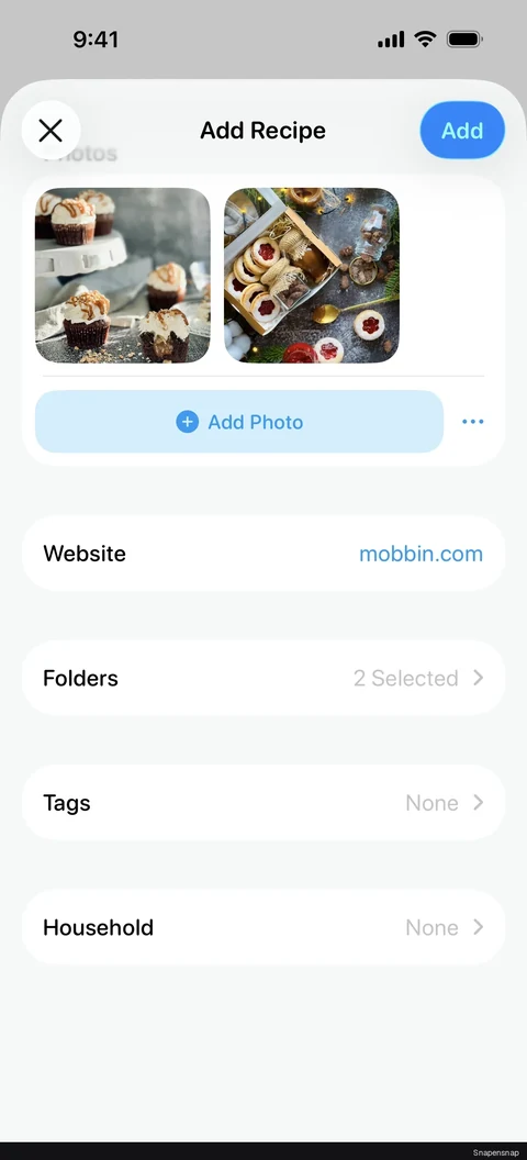 Добавление folders 4