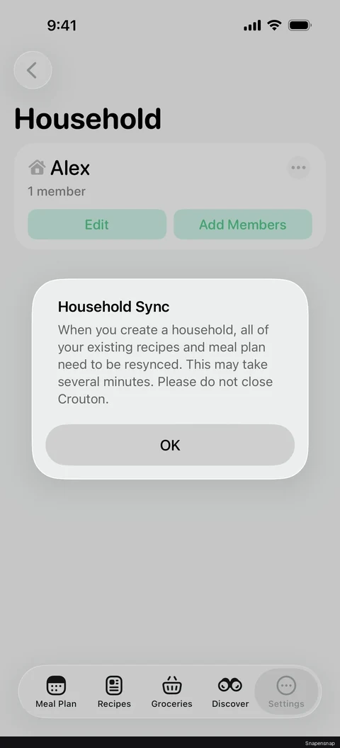 Добавление household 4