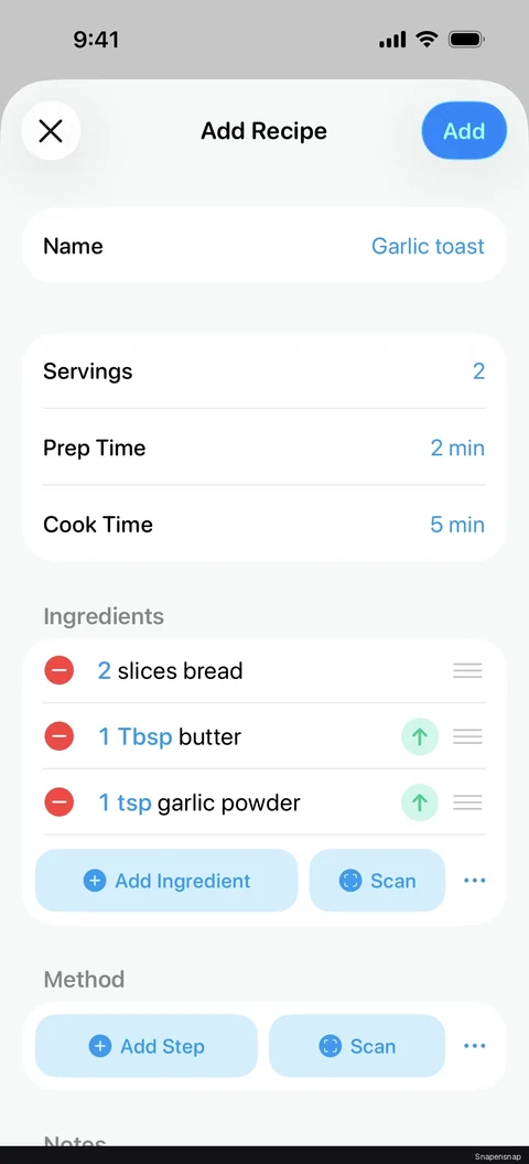 Добавление ingredients (bulk import) 6