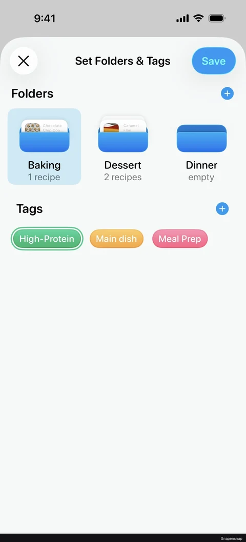 Настройка folders & tags 3