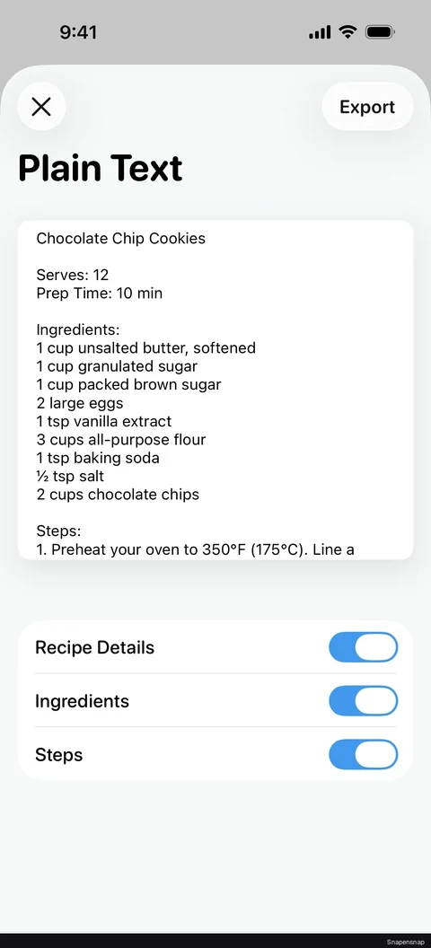 Отключение recipe details 2