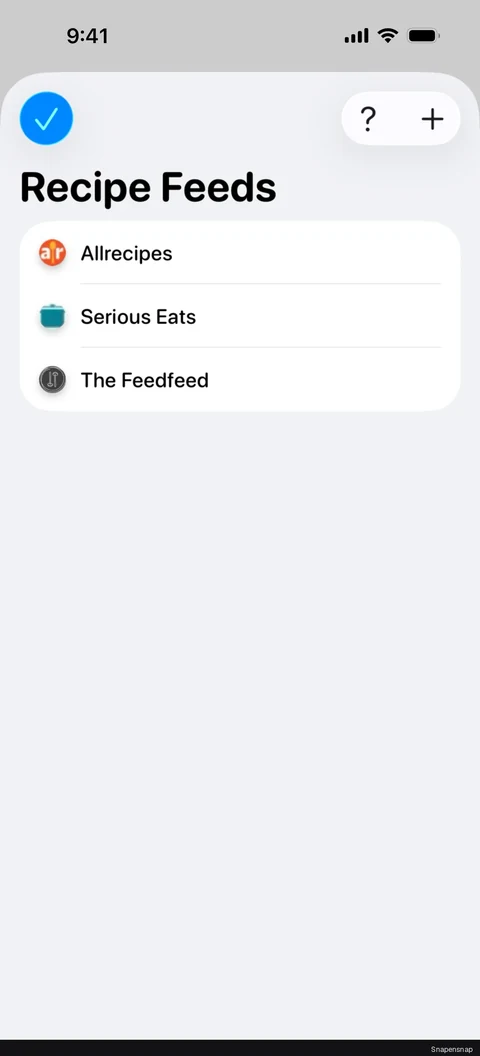 Редактирование a recipe feed 2