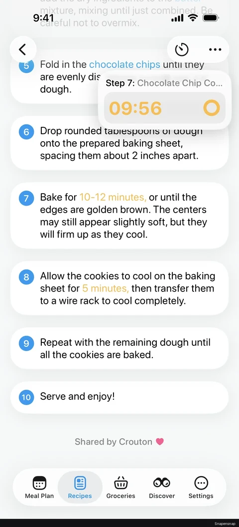 Старт timer (recipe detail) 3