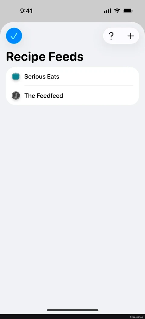 Удаление a recipe feed 3