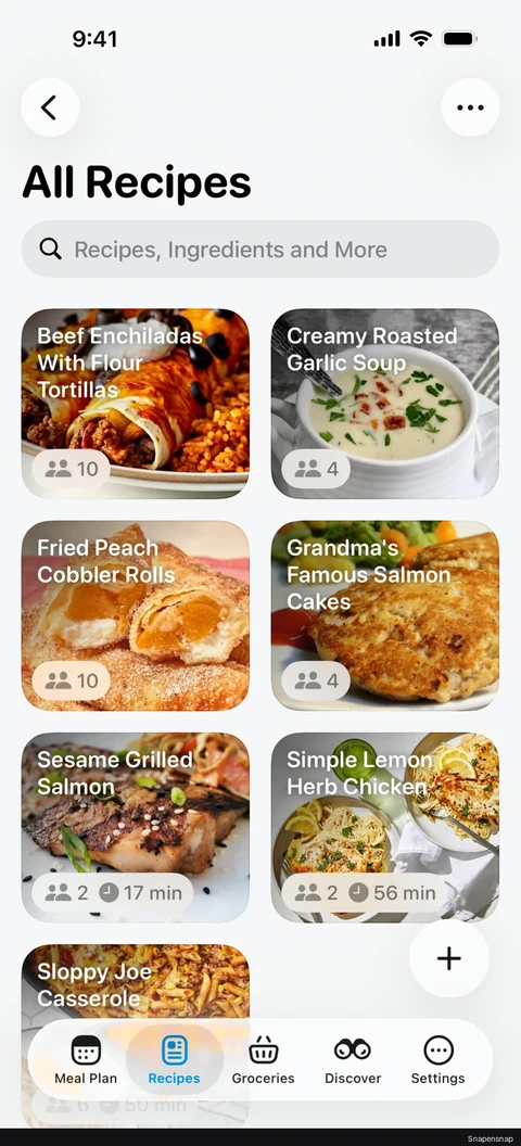 Удаление recipes 4