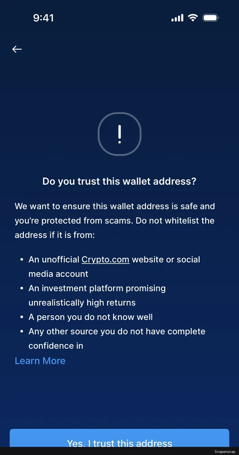 Добавление wallet address 5