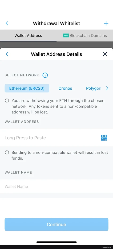 Добавление wallet address 3
