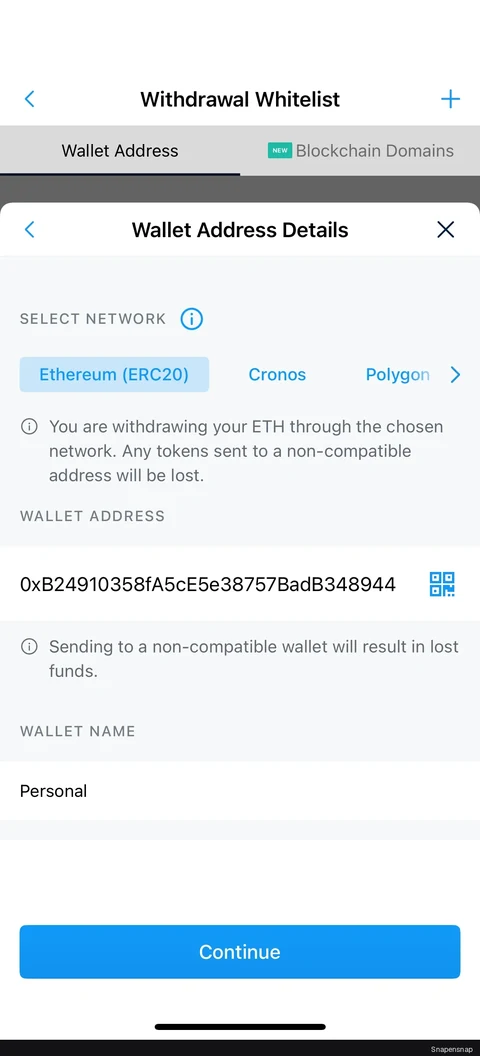 Добавление wallet address 4